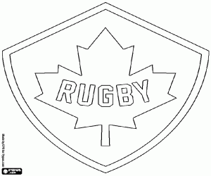 Pintar Logotip de l'equip canadenc de rugbi