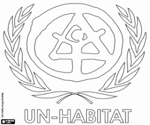 Pintar El logotip de l'ONU-HABITAT
