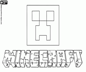 Pintar Logotip de Minecraft i un Creeper