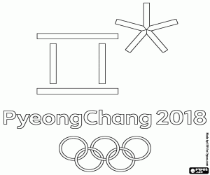 Pintar Logotip de PyeongChang 2018