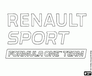 Pintar Logotip de Renault Sport F1 Team