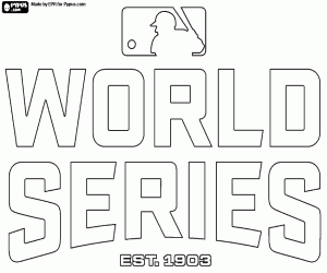 Pintar Logotip de la sèrie mundial MLB