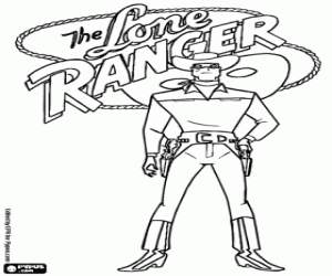 Pintar Lone Ranger amb el logo