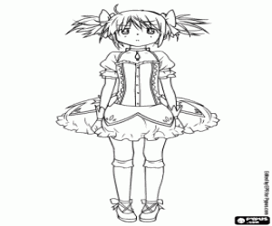 Pintar Madoka Kaname, personatge d'anime