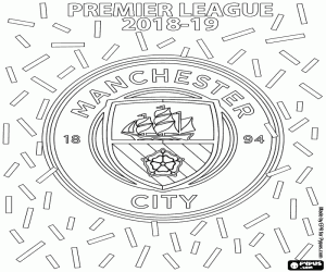 Pintar Manchester City, campió 2018-19