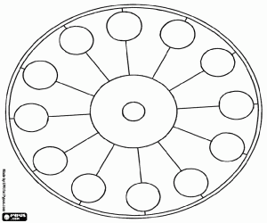 Pintar Mandala circular amb cercles