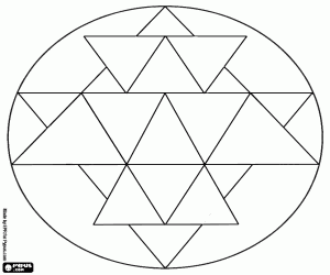 Pintar Mandala circular amb un yantra