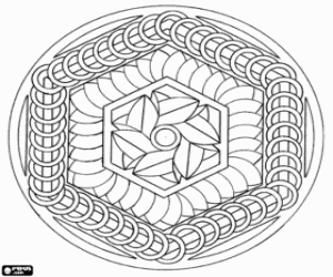 Pintar Un mandala amb hexàgons