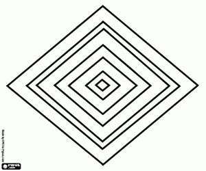 Pintar Mandala de quadrats concèntrics