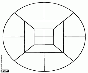 Pintar Mandala amb quadrats a quarts