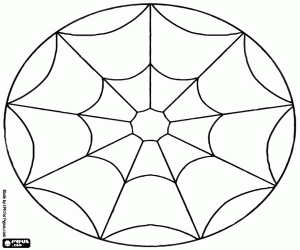 Pintar Mandala simple amb una teranyina