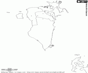 Pintar Mapa de Bahrain