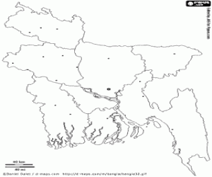Pintar Mapa de Bangla Desh