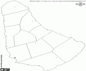 Pintar Mapa de Barbados