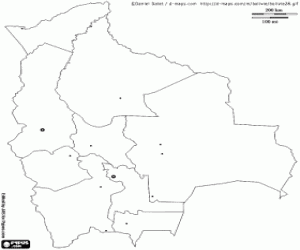 Pintar Mapa de Bolívia
