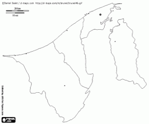 Pintar Mapa de Brunei