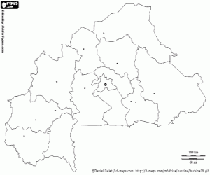 Pintar Mapa de Burkina Faso