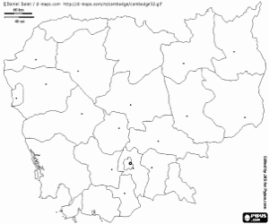 Pintar Mapa de Cambodja