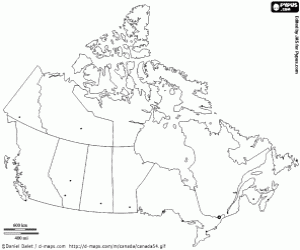 Pintar Mapa de Canadà