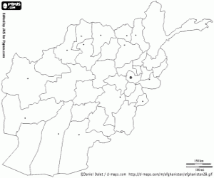 Pintar Mapa d'Afganistan