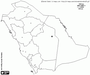 Pintar Mapa d'Aràbia Saudita