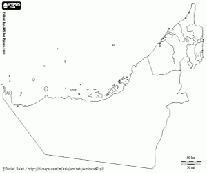 Pintar Mapa d'Emirats Àrabs