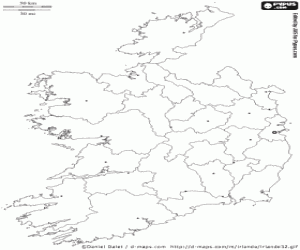 Pintar Mapa d'Irlanda