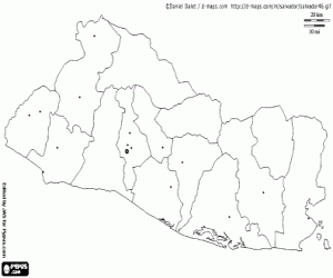 Pintar Mapa d'El Salvador