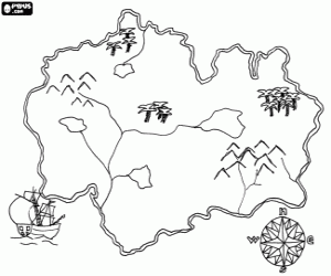 Pintar Mapa de l'illa del tresor