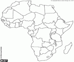 Pintar Mapa del continent africà