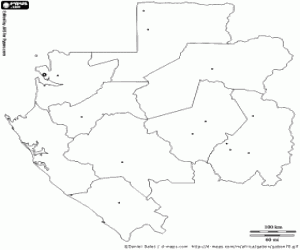 Pintar Mapa de Gabon