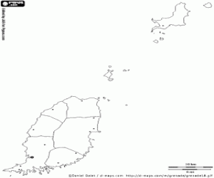 Pintar Mapa de Grenada