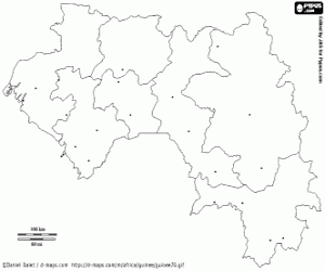 Pintar Mapa de Guinea