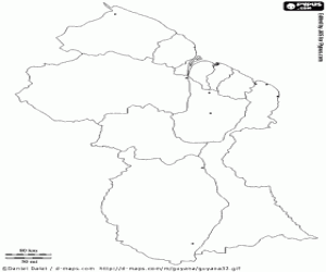Pintar Mapa de Guyana