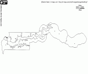 Pintar Mapa de Gàmbia