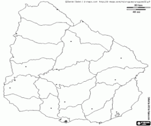 Pintar Mapa de l'Uruguai