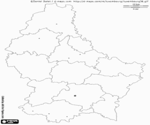 Pintar Mapa de Luxemburg