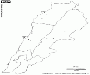 Pintar Mapa de Líban