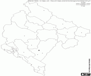 Pintar Mapa de Montenegro