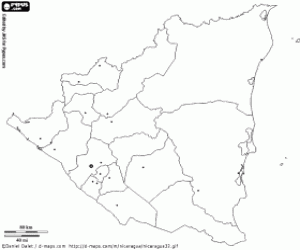 Pintar Mapa de Nicaragua