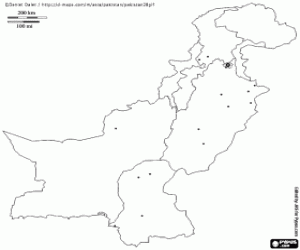 Pintar Mapa de Pakistan