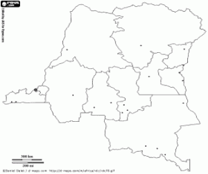 Pintar Mapa de la R.D. Congo