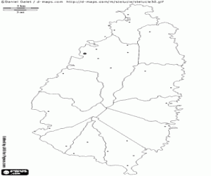 Pintar Mapa de Saint Lucia