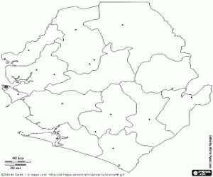 Pintar Mapa de Sierra Leone
