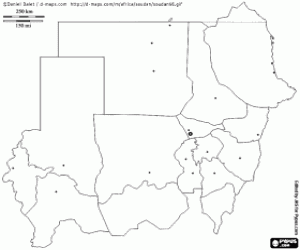 Pintar Mapa de Sudan