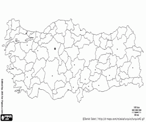 Pintar Mapa de Turquia, Àsia