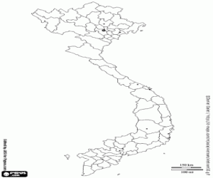 Pintar Mapa de Vietnam