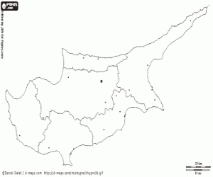 Pintar Mapa de Xipre