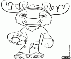Pintar Maple, mascota de Canadà Copa del Món 2026