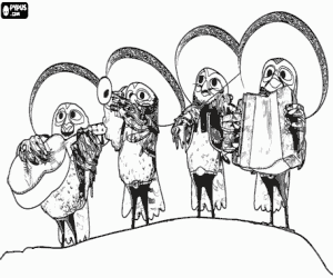 Pintar Els mariachis de Rango